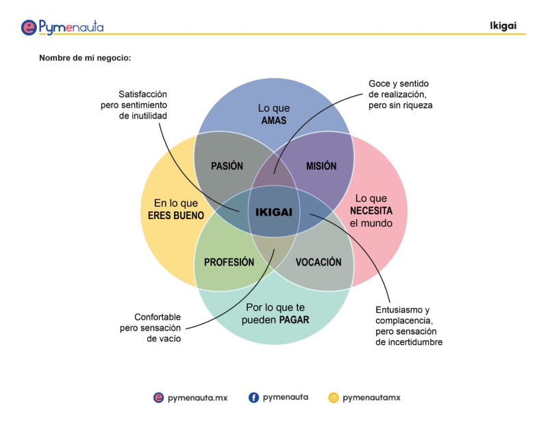Plantilla Ikigai