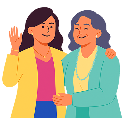 Las creadoras de Pymenauta despidiéndose con una sonrisa