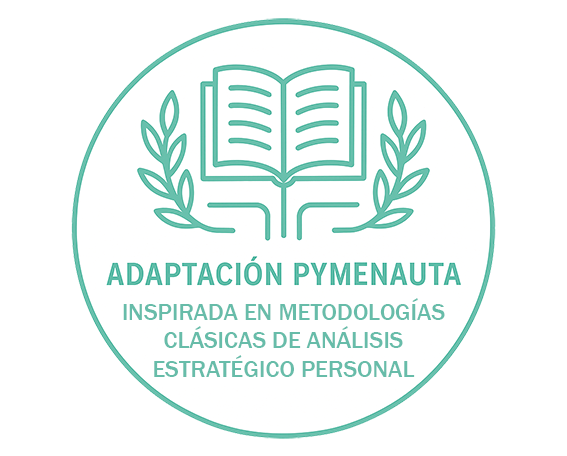 Sello circular verde menta con libro abierto y ramas de laurel