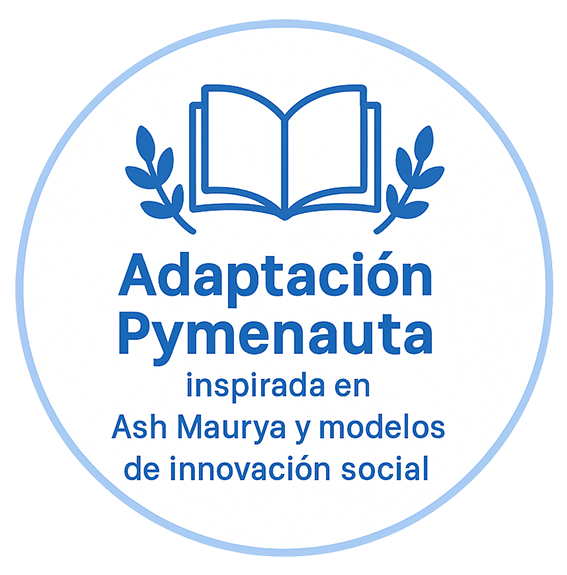 Insignia con libro abierto y ramas de olivo que reconoce la inspiración académica del modelo